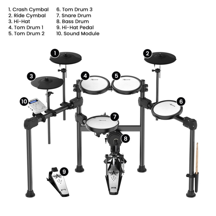 Karrera X23 9-Piece Electronic Drum Kit image 8