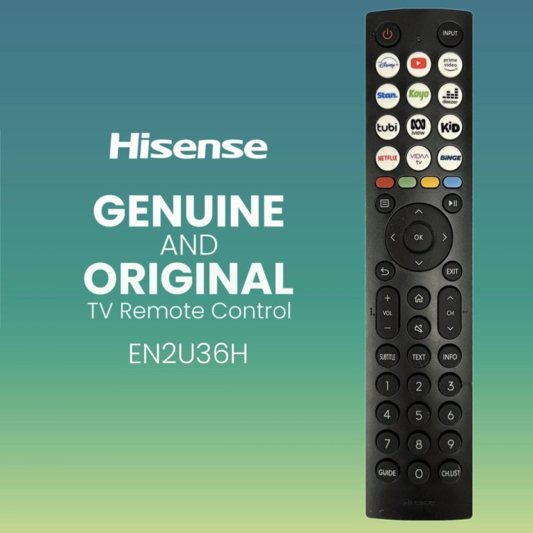 Hisense EN2U36H Genuine Original TV Remote Control T338322 Replacement Remote for A4KAU, A4NAU, A4HAU and A6KAU image 3