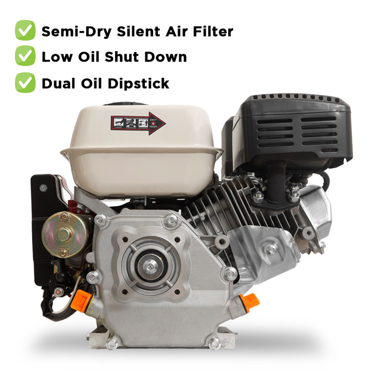 Kolner 16hp 25.4mm Horizontal Key Shaft Q Type Petrol Engine - Electric Start image 13