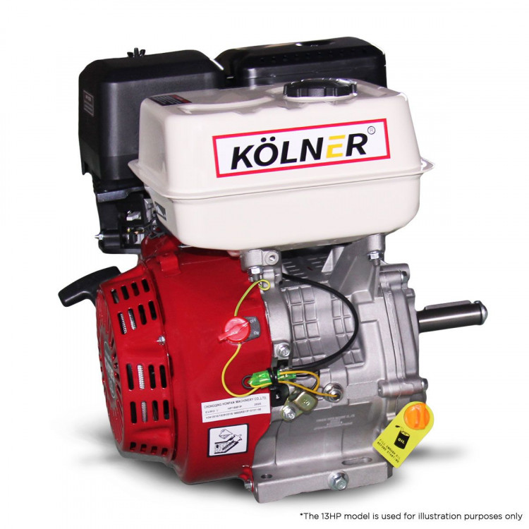 Kolner 16hp 25.4mm Horizontal Key Shaft Q Type Petrol Engine - Recoil Start image 3