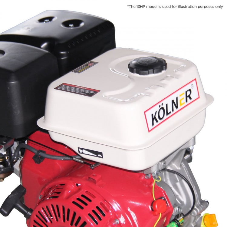 Kolner 16hp 25.4mm Horizontal Key Shaft Q Type Petrol Engine - Recoil Start image 4