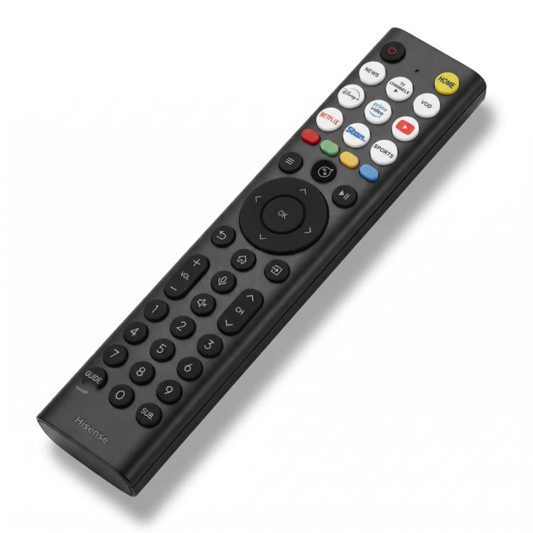 Hisense ERF2AA38H Genuine Original TV Remote Control 20141097 Replacement Remote for Q6SAU and U6SAU Hisense TV Black image 5
