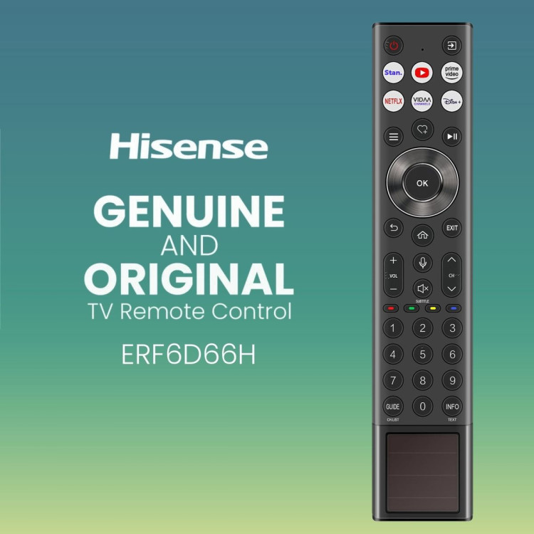 Hisense ERF6D66H Genuine Original TV Remote Control T402129 Replacement Remote for S7NAU, Q7NAU, U7NAU, U8NAU and UXAU image 3
