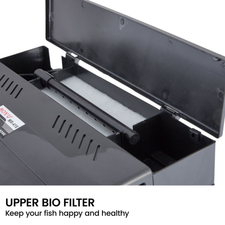 37L Aquarium With Bio Filter System LED Kit Curved Design Complete Kit image 6