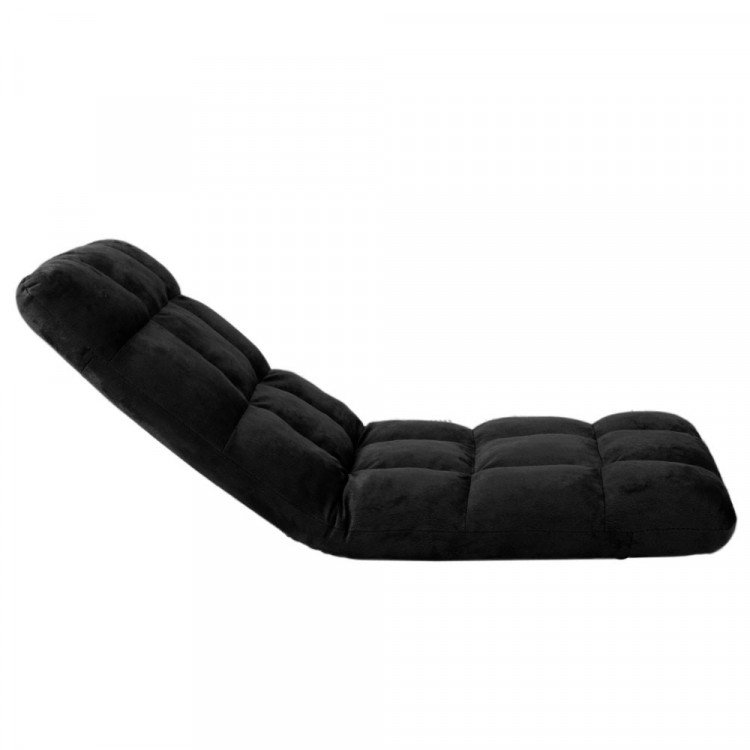 Adjustable Cushioned Floor Gaming Lounge Chair 99 x 41 x 12cm - Black image 5
