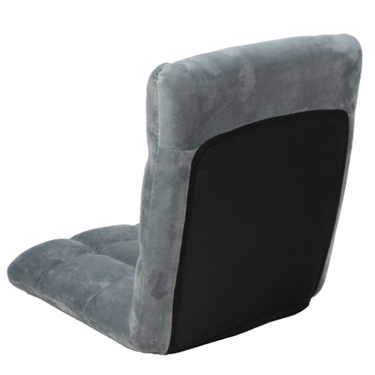 Adjustable Cushioned Floor Gaming Lounge Chair 99 x 41 x 12cm - Grey image 6