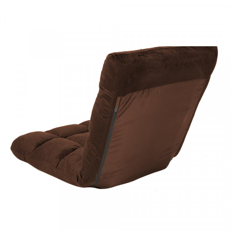 Adjustable Cushioned Floor Gaming Lounge Chair 100 x 50 x 12cm - Brown image 8