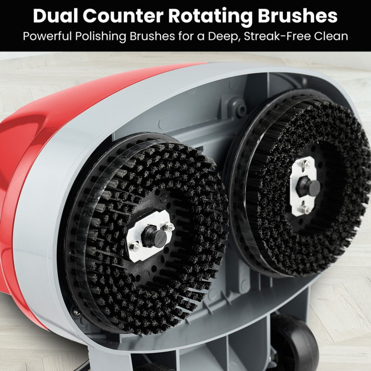 Hauskeeper 5 in 1 Electric 240V Floor Polisher w/ 6M Power Cable Timber Hard Waxer Buffer Cleaner Red image 12