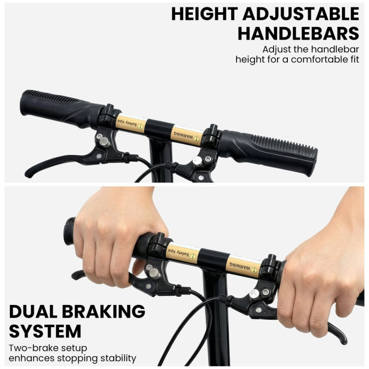 Orthonica Knee Walker with Adjustable Pad and Dual Brakes image 6