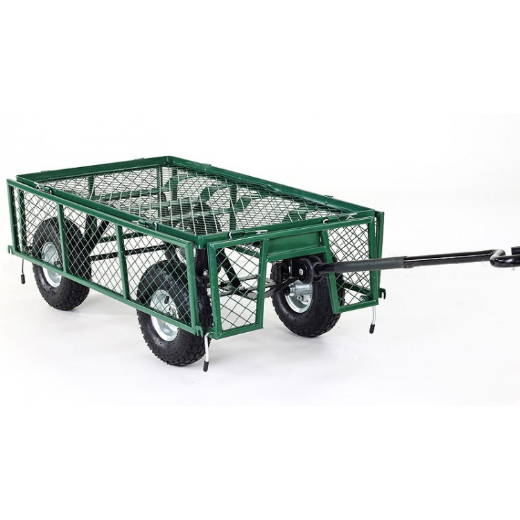 Garden Cart with Mesh Liner Lawn Folding Trolley image 3