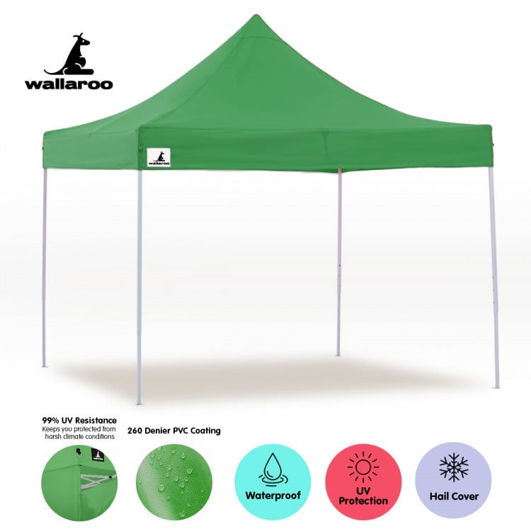 Wallaroo 3x3 Marquee - PopUp Gazebo - Green image 9