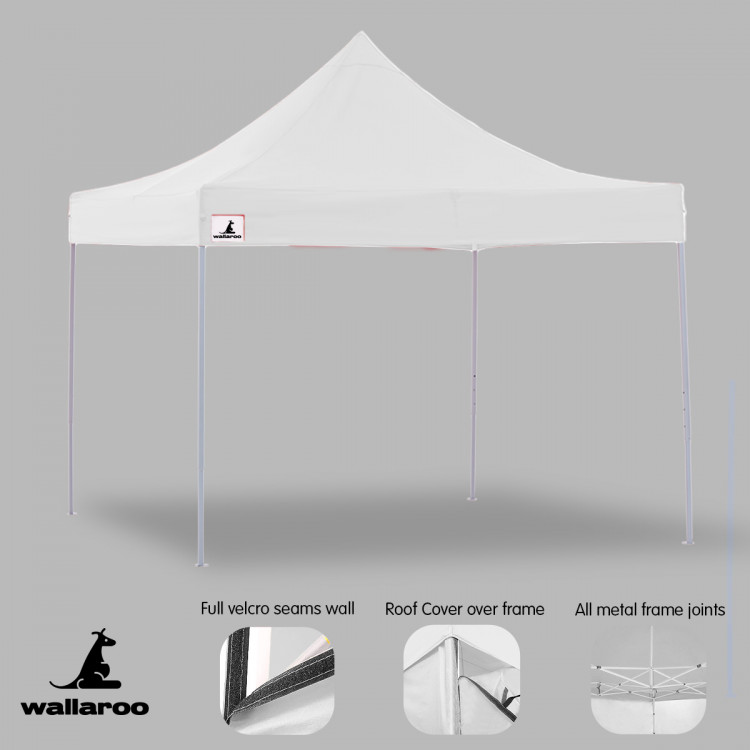 Wallaroo 3x3 Marquee - PopUp Gazebo - White image 8