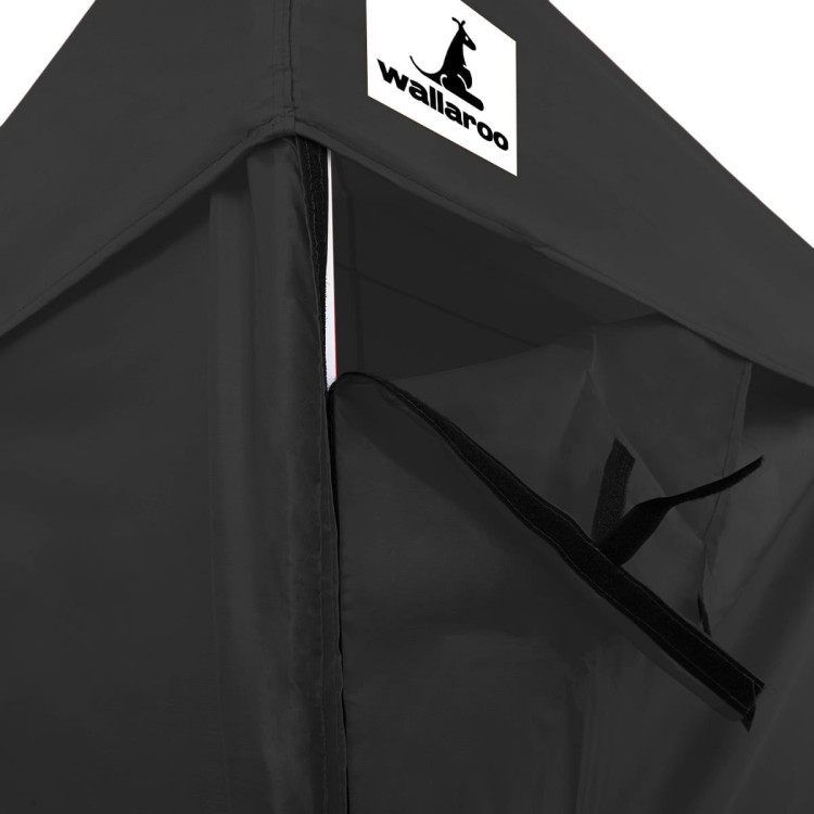 Gazebo Tent Marquee 3x6m PopUp Outdoor Wallaroo Black image 8