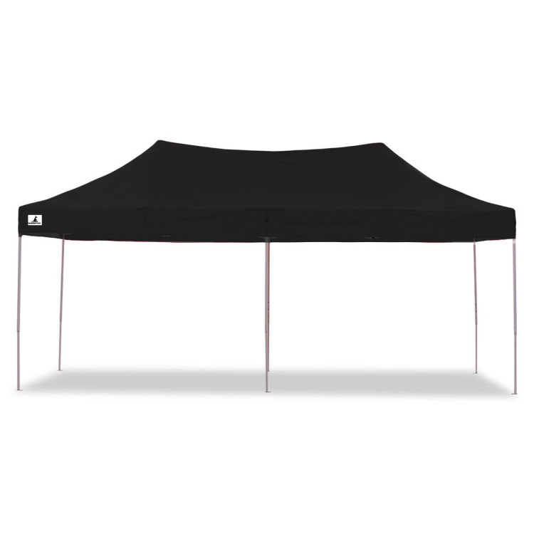 Gazebo Tent Marquee 3x6m PopUp Outdoor Wallaroo Black image 4