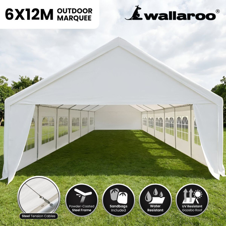 12m x 6m outdoor event marquee carport tent image 12