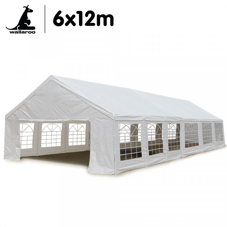 12m x 6m outdoor event marquee carport tent image 2