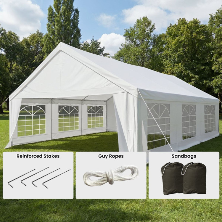 Wallaroo 6x6m Outdoor Event Marquee Gazebo Party Wedding Tent - White image 9