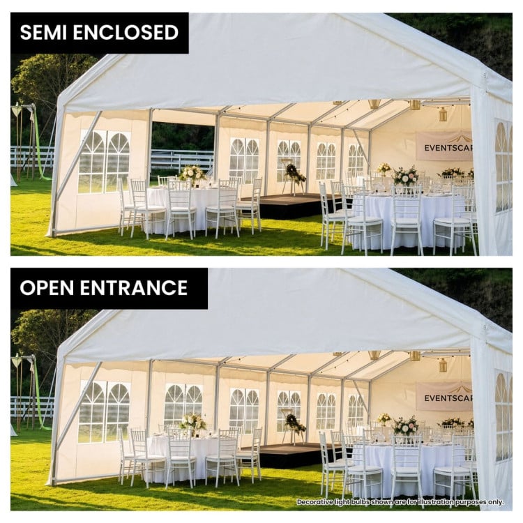 Wallaroo 7x12m Outdoor Event Marquee Gazebo Party Wedding Tent - White image 4