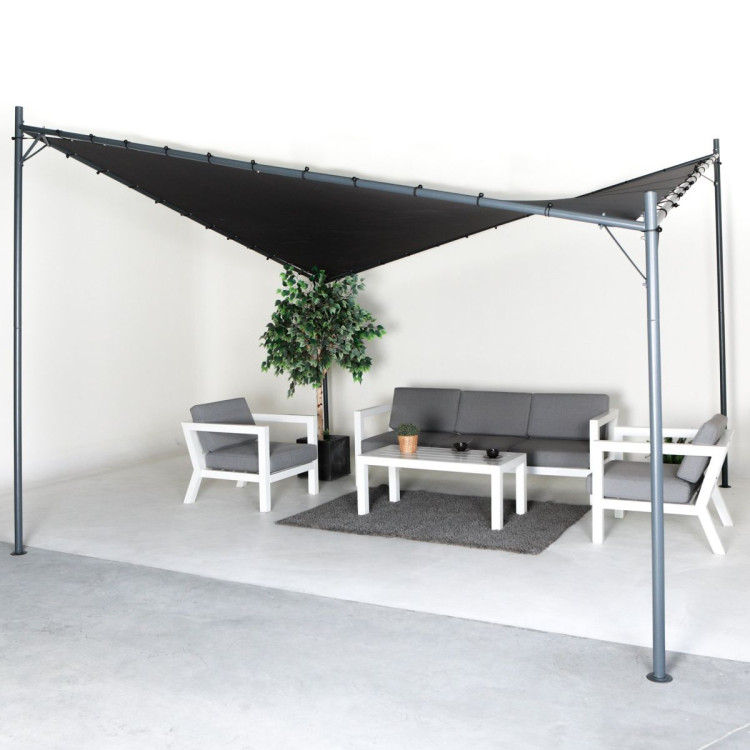 Wallaroo 3x3m Butterfly Steel Gazebo - Charcoal image 8
