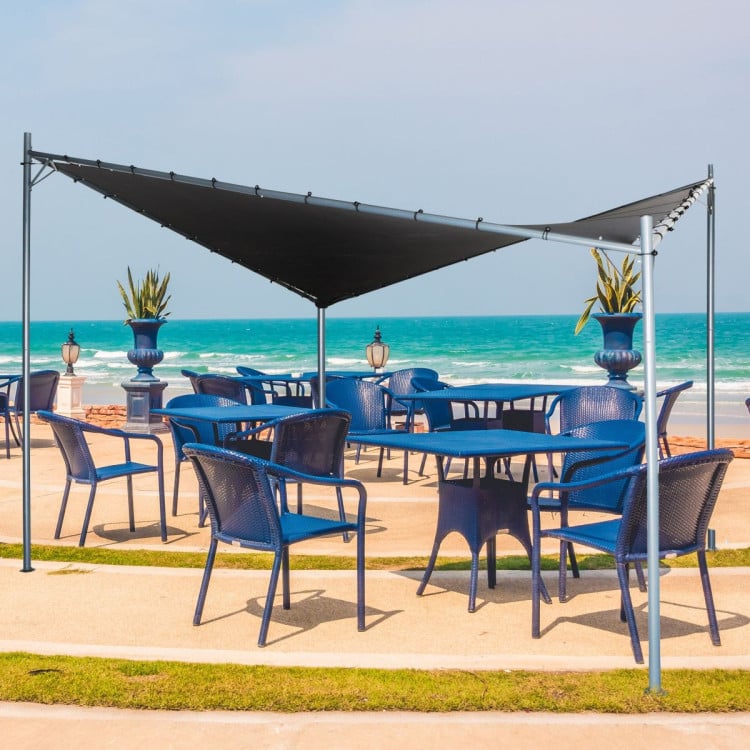 Wallaroo 3x3m Butterfly Steel Gazebo - Charcoal image 9