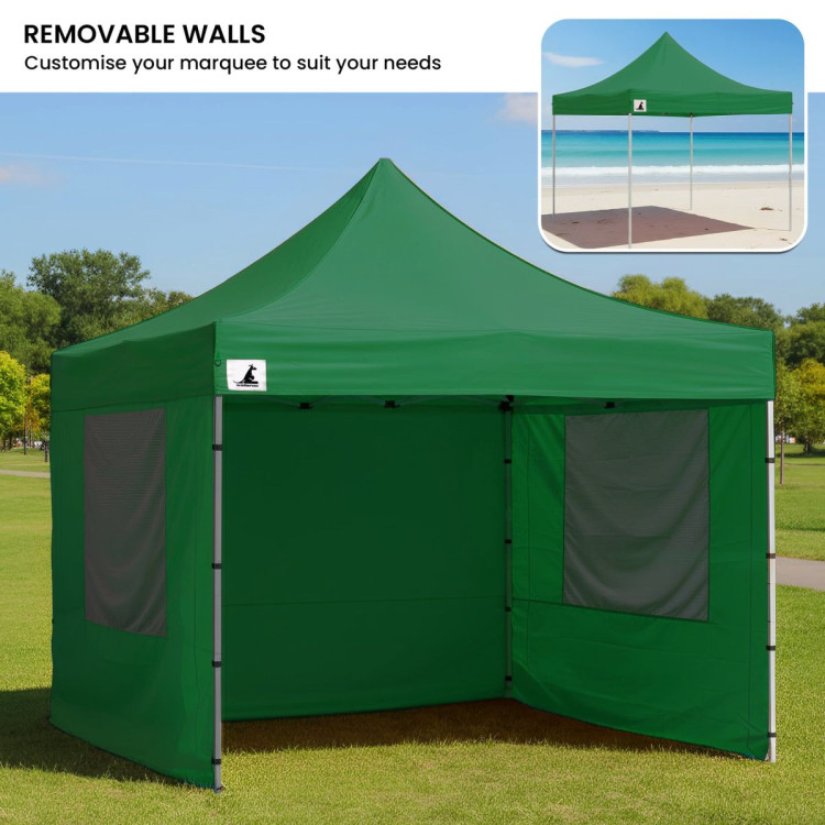 Wallaroo 3x3 PopUp Green Gazebo Marquee Outdoor Tent image 7