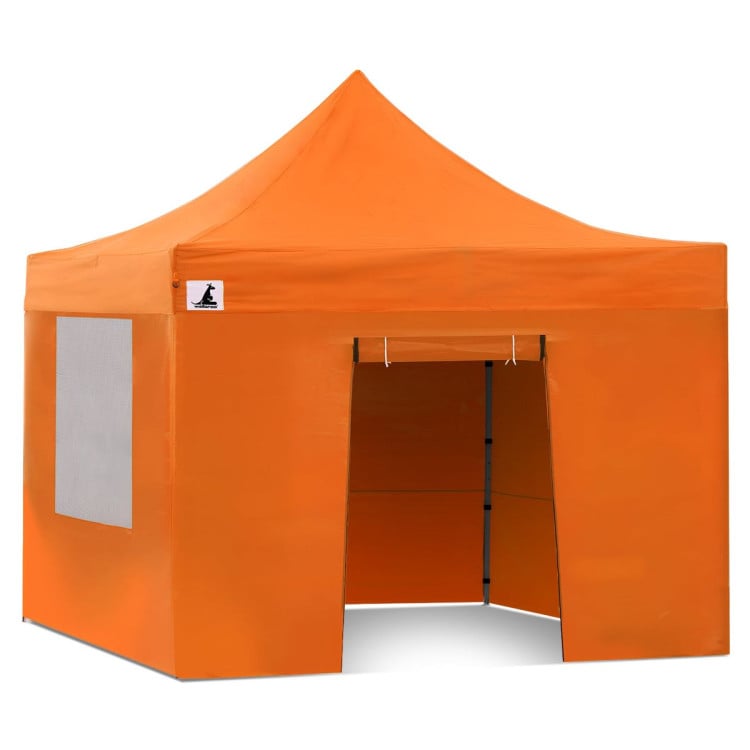 Wallaroo 3x3 PopUp Orange Gazebo Marquee Outdoor Tent