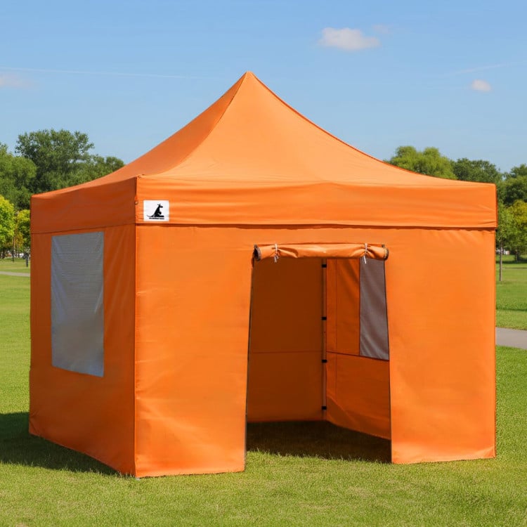 Wallaroo 3x3 PopUp Orange Gazebo Marquee Outdoor Tent image 13