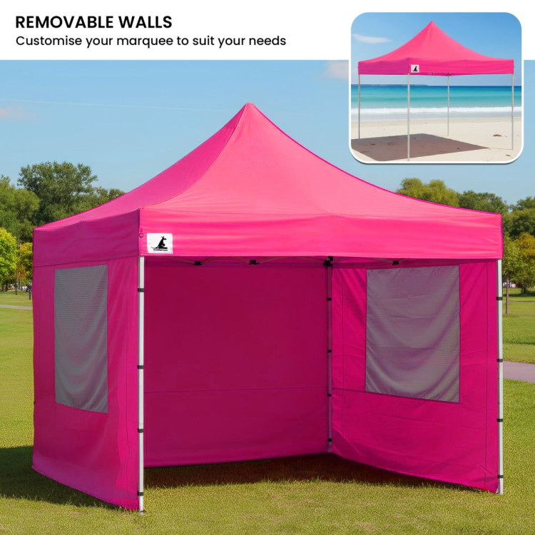 Wallaroo 3x3 PopUp Pink Gazebo Marquee Outdoor Tent image 7