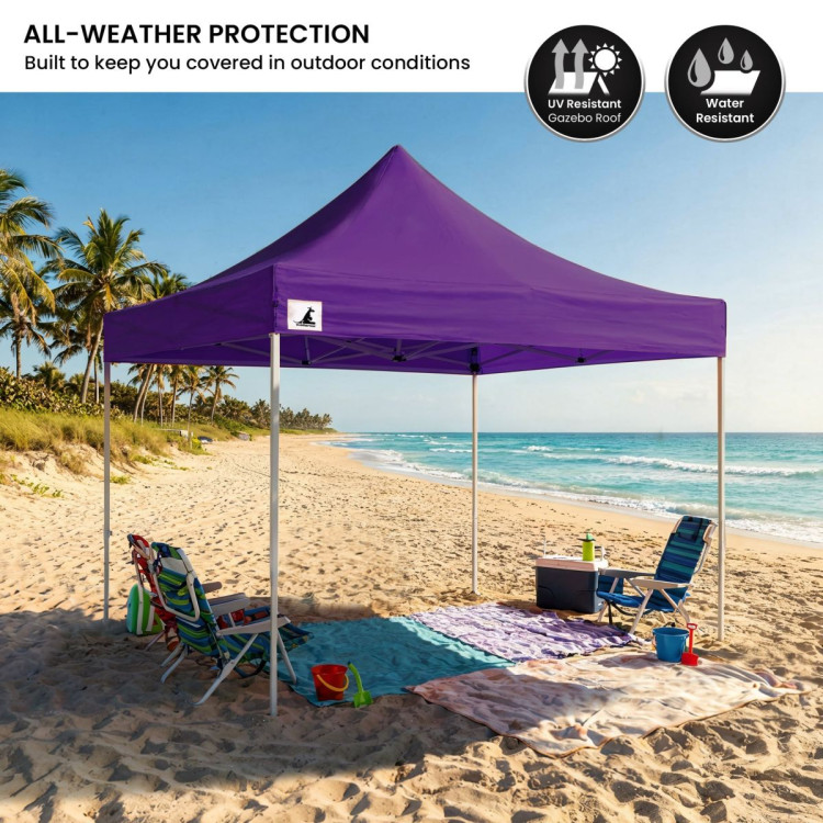 Wallaroo 3x3 PopUp Purple Gazebo Marquee Outdoor Tent image 9
