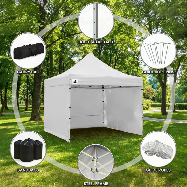 Wallaroo 3x3 PopUp White Gazebo Marquee Outdoor Tent image 11