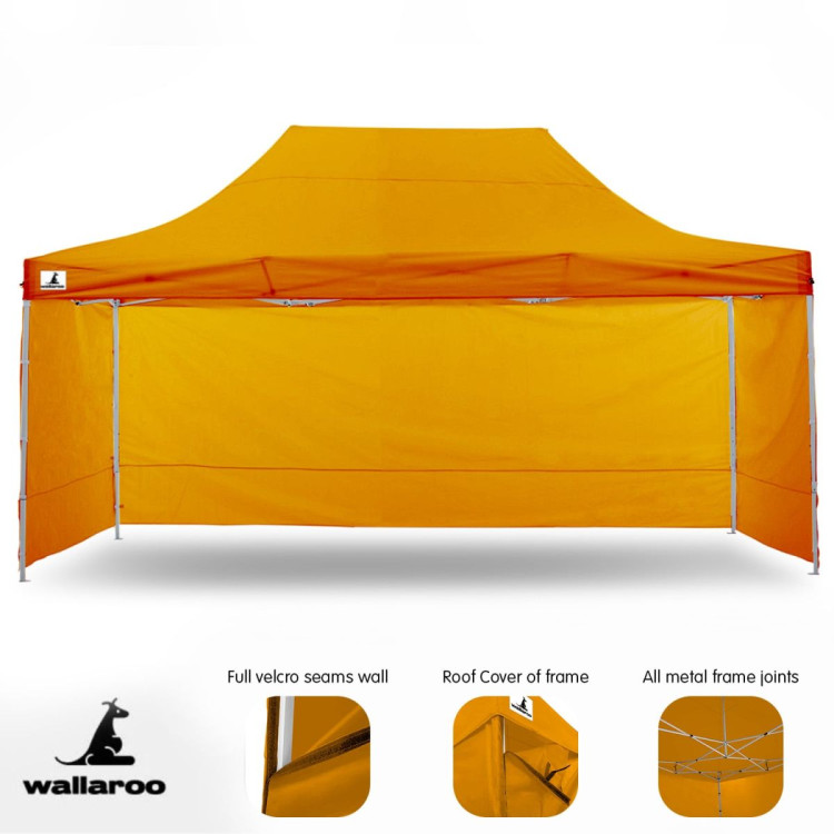Gazebo Tent Marquee 3x4.5m PopUp Outdoor Wallaroo Orange image 8