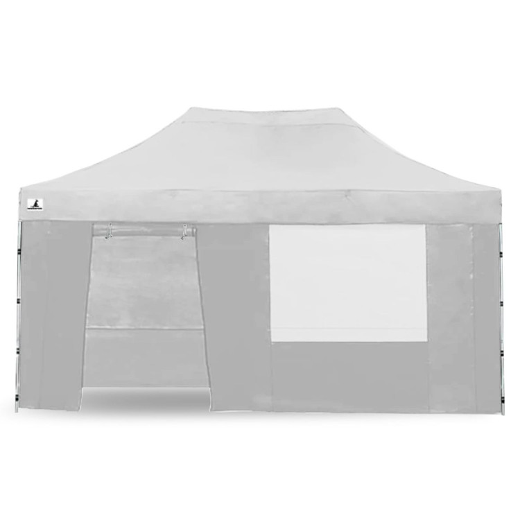 Gazebo Tent Marquee 3x4.5m PopUp Outdoor Wallaroo White image 7