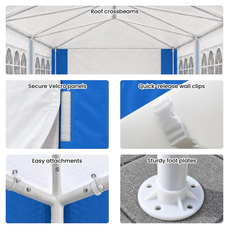 4x8 Outdoor Event Wedding Marquee Tent Blue image 5