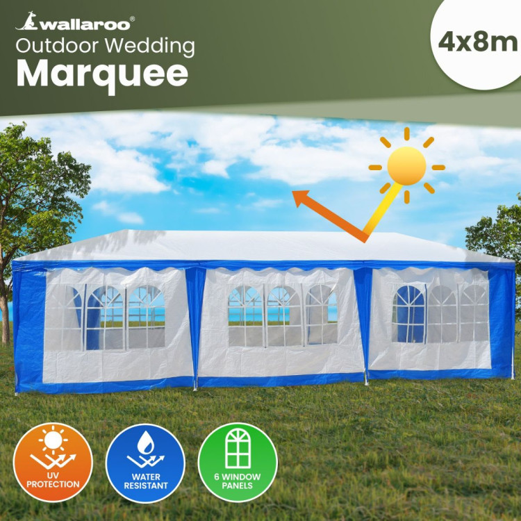 4x8 Outdoor Event Wedding Marquee Tent Blue image 10