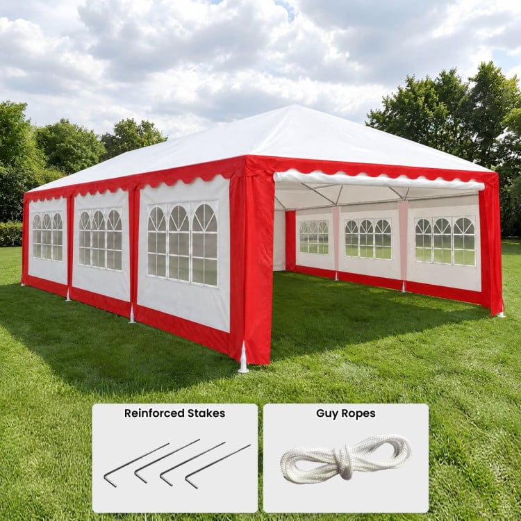 Wallaroo 4x8m Outdoor Event Wedding Marquee Tent Gazebo Canopy Red image 6