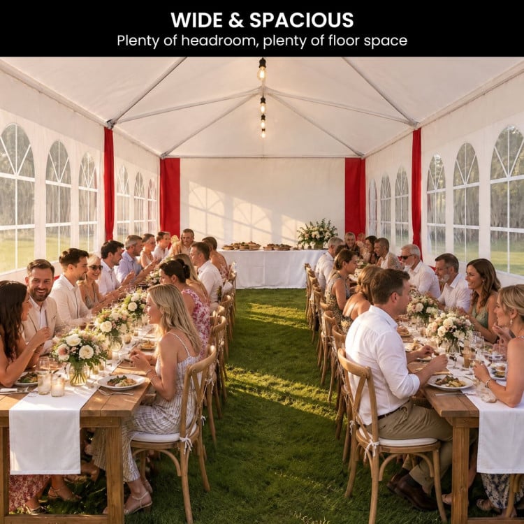 Wallaroo 4x8m Outdoor Event Wedding Marquee Tent Gazebo Canopy Red image 7