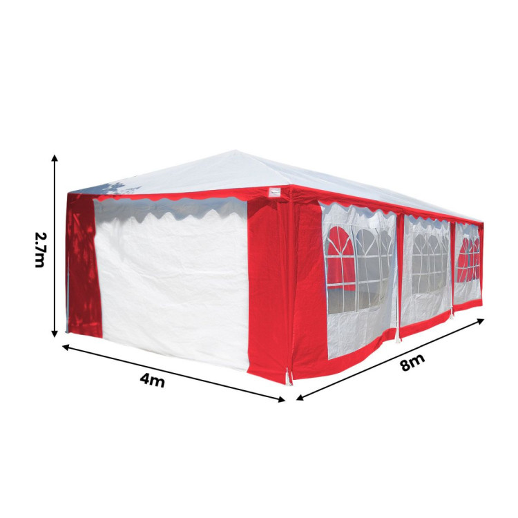 4x8 Outdoor Event Wedding Marquee Tent Red image 6