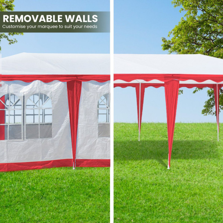 4x8 Outdoor Event Wedding Marquee Tent Red image 8