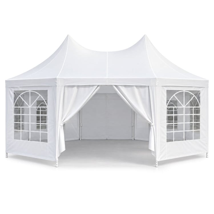 Wallaroo 6x4.5m Wedding Gazebo Marquee with Sidewalls