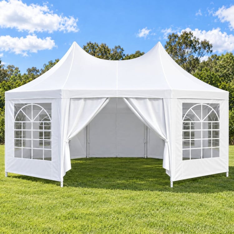 Wallaroo 6x4.5m Wedding Gazebo Marquee with Sidewalls image 12