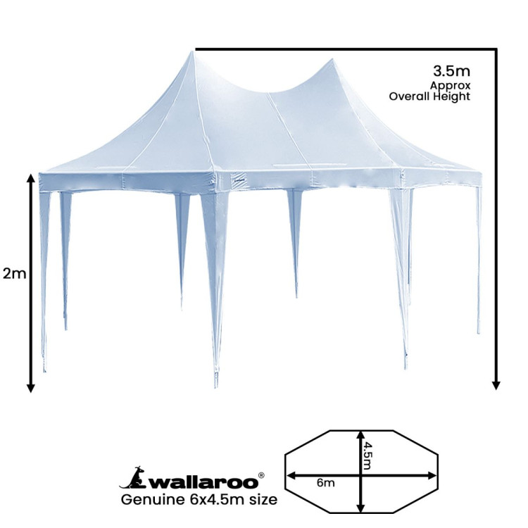 Wallaroo 6x4.5m Wedding Gazebo Marquee with Sidewalls image 3