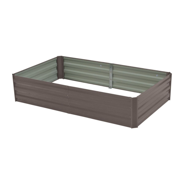 Wallaroo Garden Bed 150 x 90 x 30cm Galvanized Steel - Grey image 4