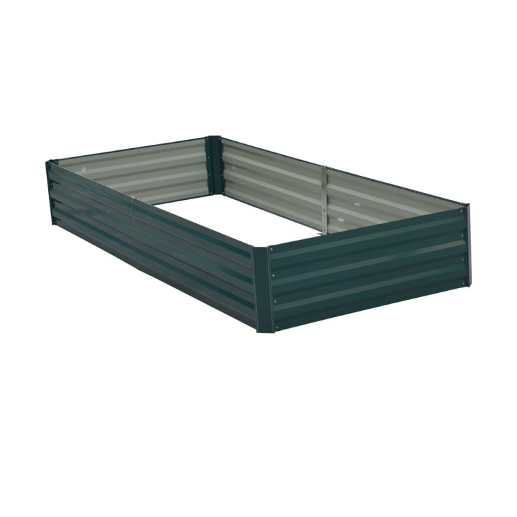 Wallaroo Garden Bed 210 x 90 x 30cm Galvanized Steel - Green image 4
