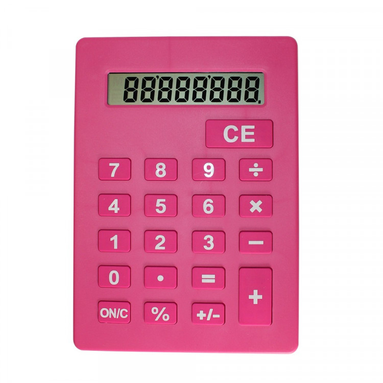 Jumbo Calculator Large Size Display Pink
