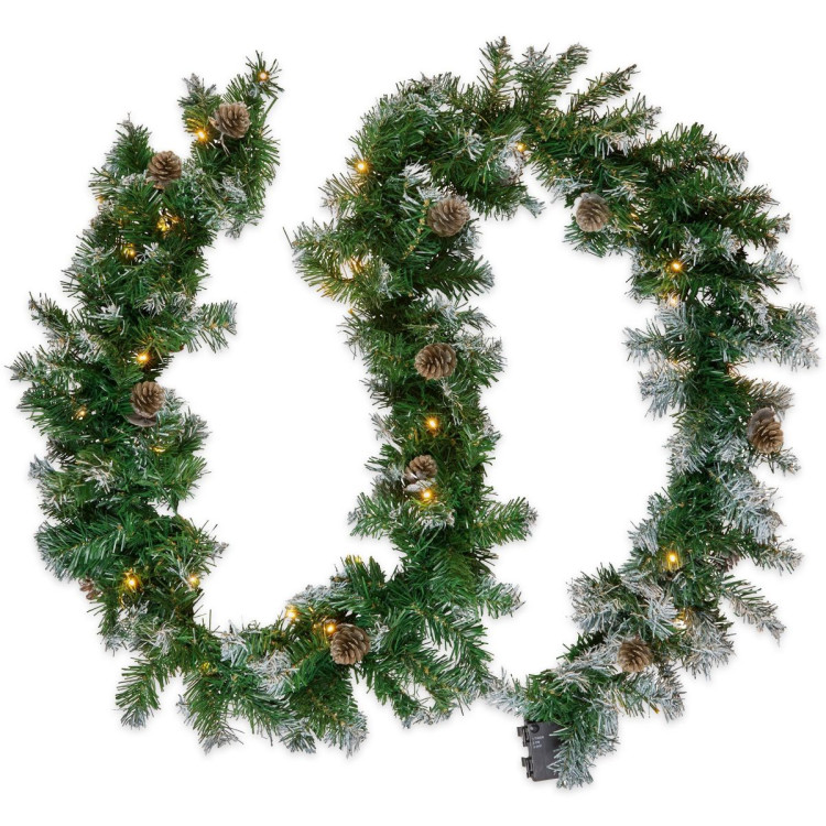 Christabelle Yuletide Glow Prelit Christmas Garland - 274cm