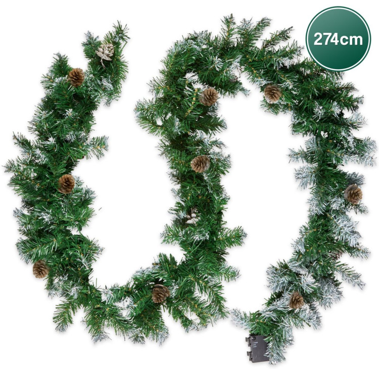 Christabelle Yuletide Glow Prelit Christmas Garland - 274cm image 5