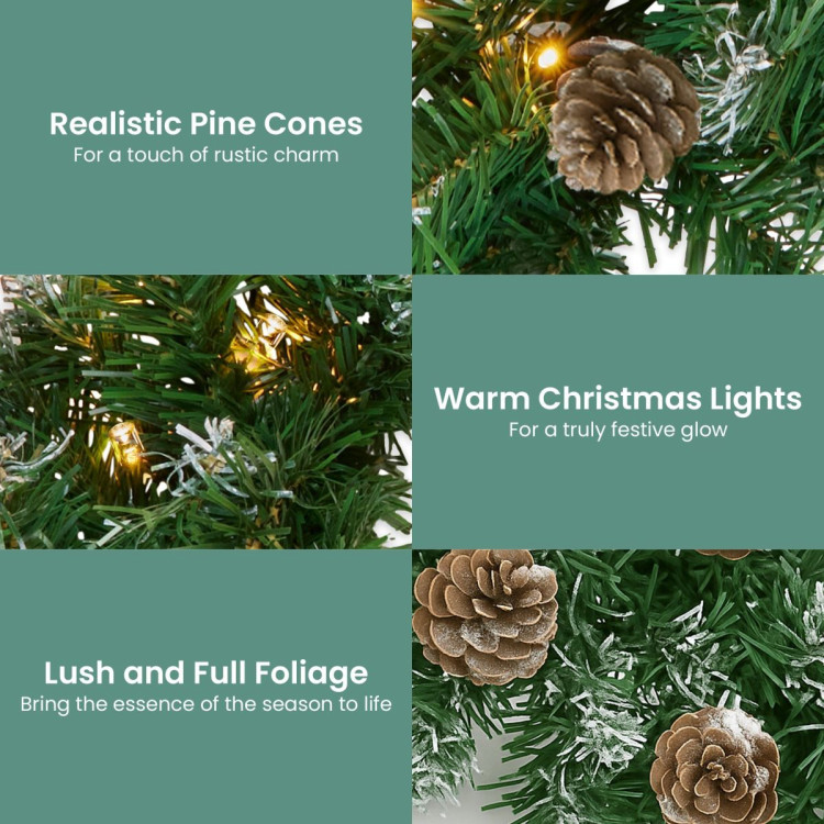 Christabelle Yuletide Glow Prelit Christmas Garland - 274cm image 6