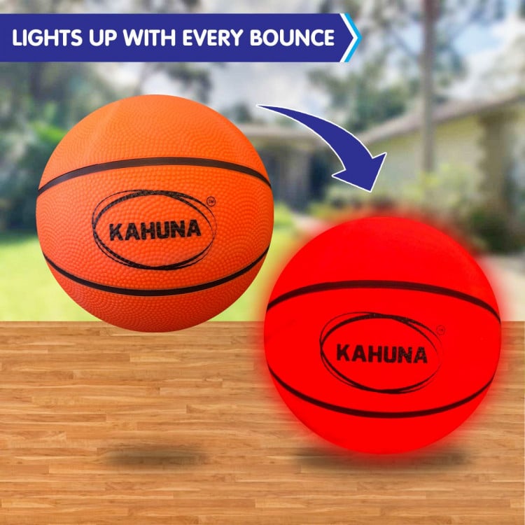 Kahuna Basketball L.E.D Glow Light Up Trampoline Ball image 7