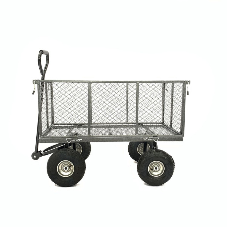 Steel Mesh Garden Trolley Cart - Hammer Grey image 4