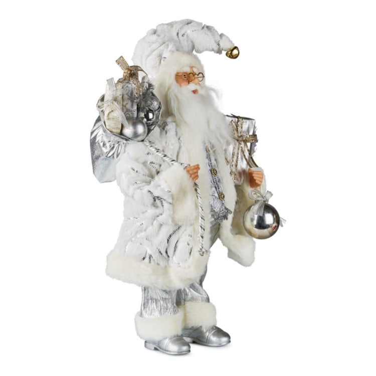Christabelle White & Silver Santa Claus 46cm image 3
